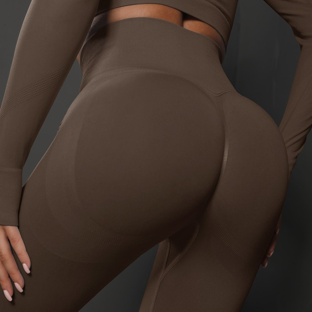 Seamless Leggings for Women - High Waist Full Length Solid Color Workout Pants for Gym & Running - Allen - Fitness
