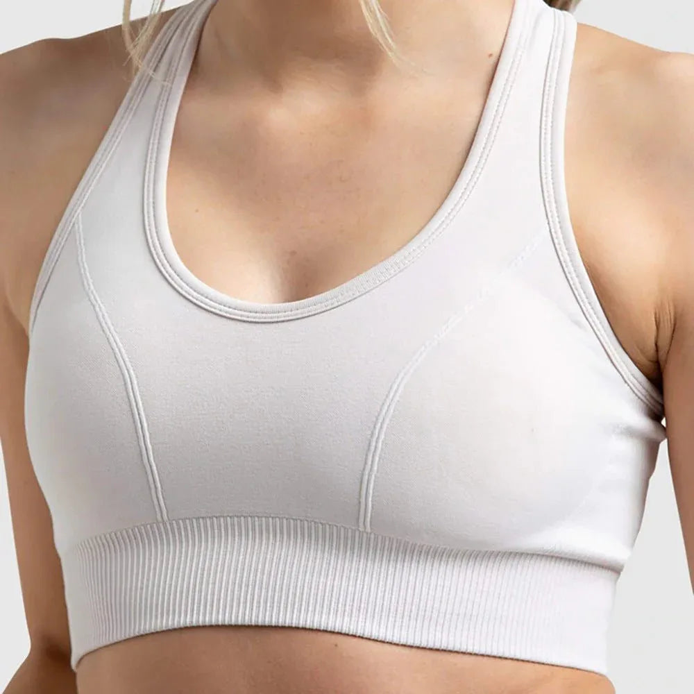 Seamless Sports Bra Set with Peach Hip Trousers – Super Stretch Long Sleeve Yoga Outfit S, M, L - Allen-Fitness