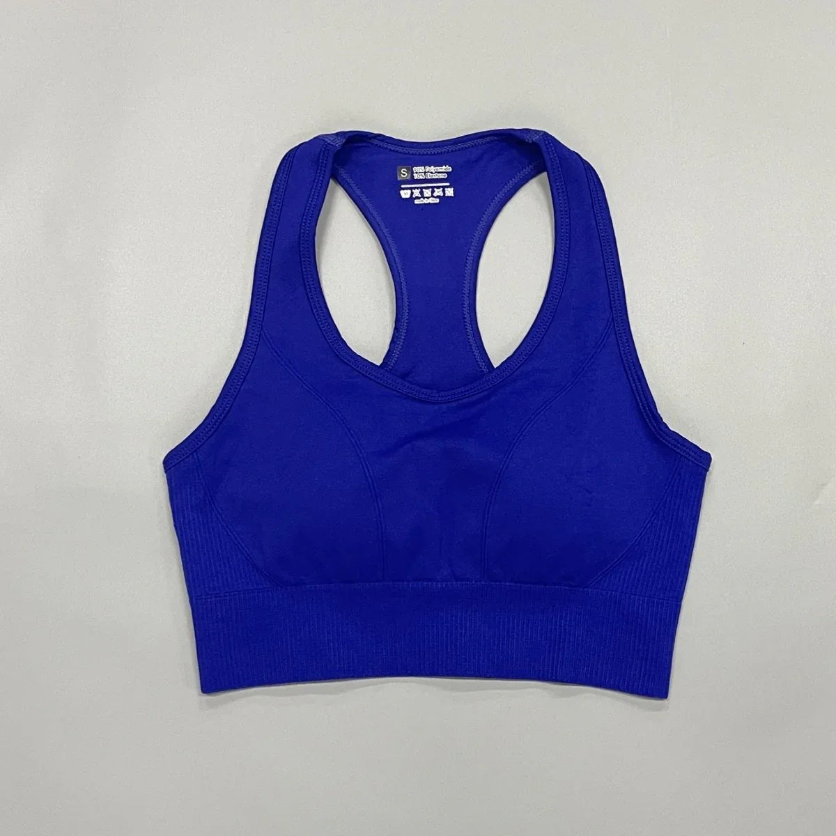 Seamless Sports Bra Set with Peach Hip Trousers – Super Stretch Long Sleeve Yoga Outfit S, M, L - Allen-Fitness