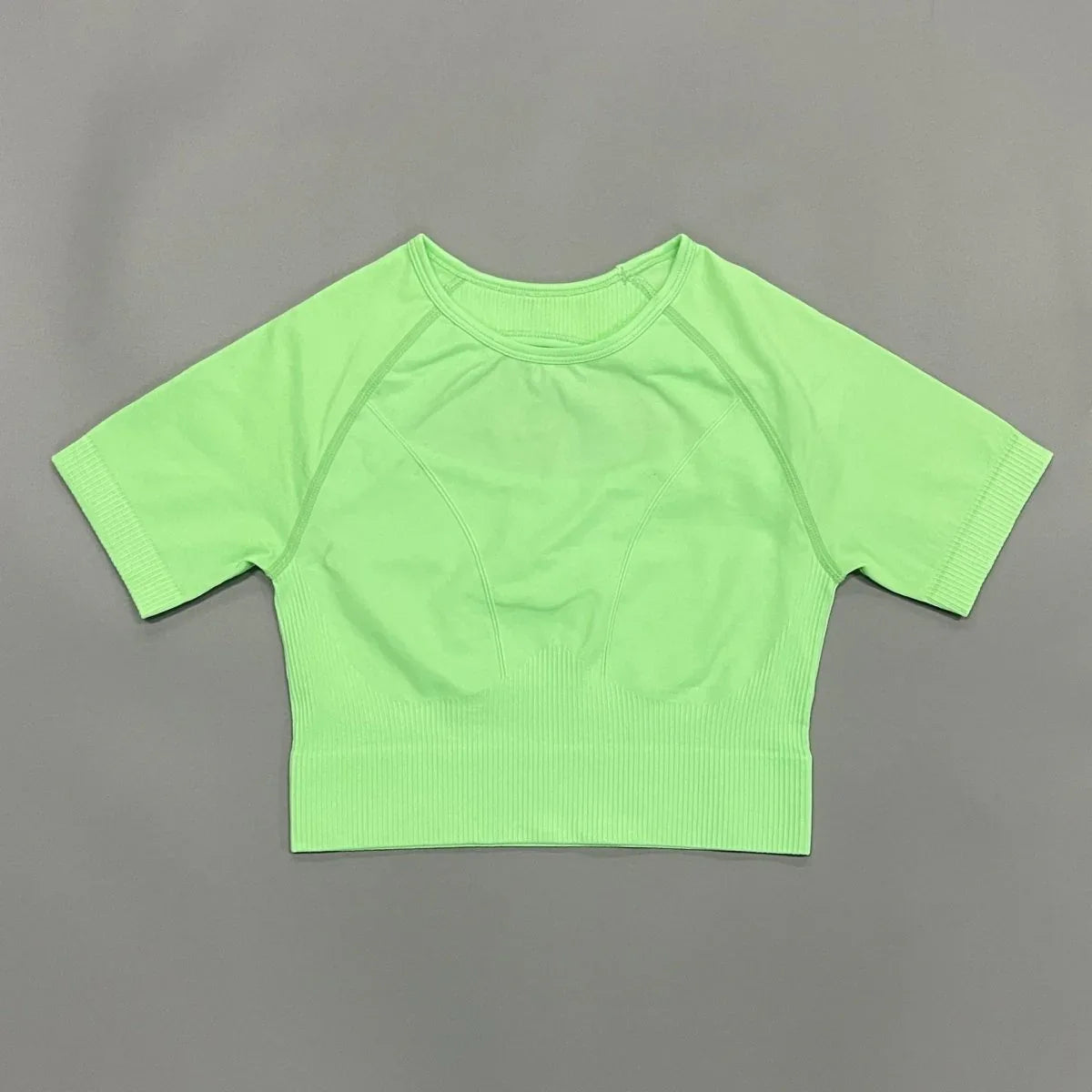 Seamless Sports Bra Set with Peach Hip Trousers – Super Stretch Long Sleeve Yoga Outfit S, M, L - Allen-Fitness