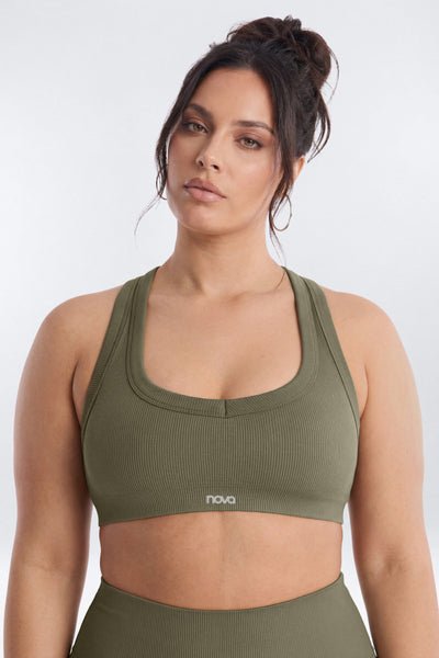 Seamless Sports Bra For Women - Black