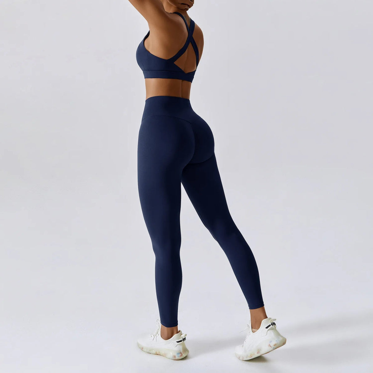 Selling Logo 3 Color Gym Fitness Seamless Yoga Shorts Sportswear 2 Piece set Women Gym Fitness Sets Two Women's Yoga Set - Allen - Fitness