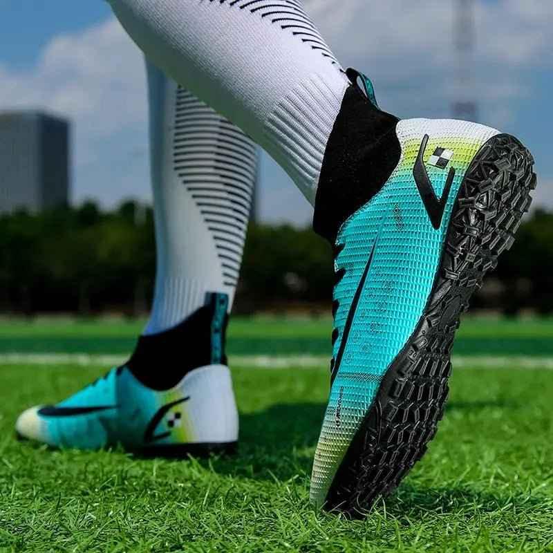 Soccer Shoes From Turkey Original Boots Footsal Football Artificial Leather Four Seasone Futsal Different Color - Allen-Fitness