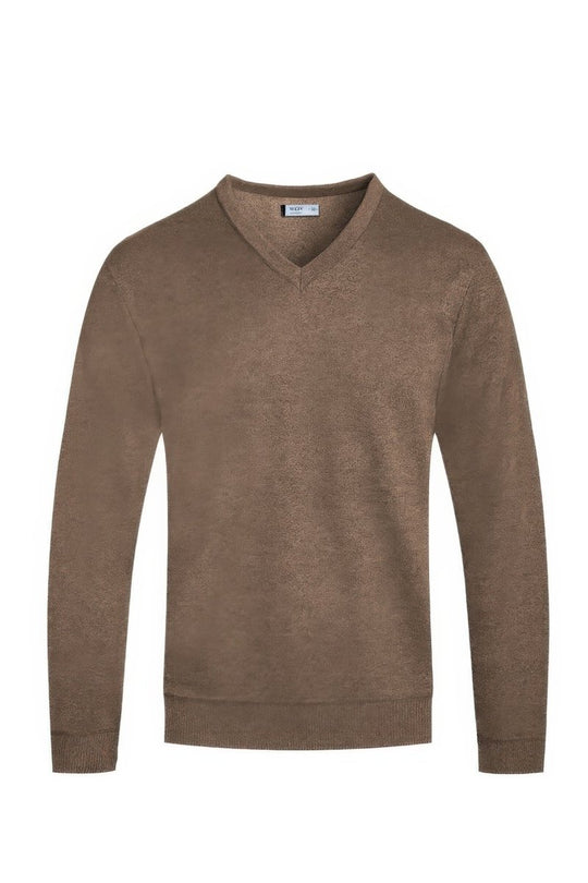 Brown sweater on a white background