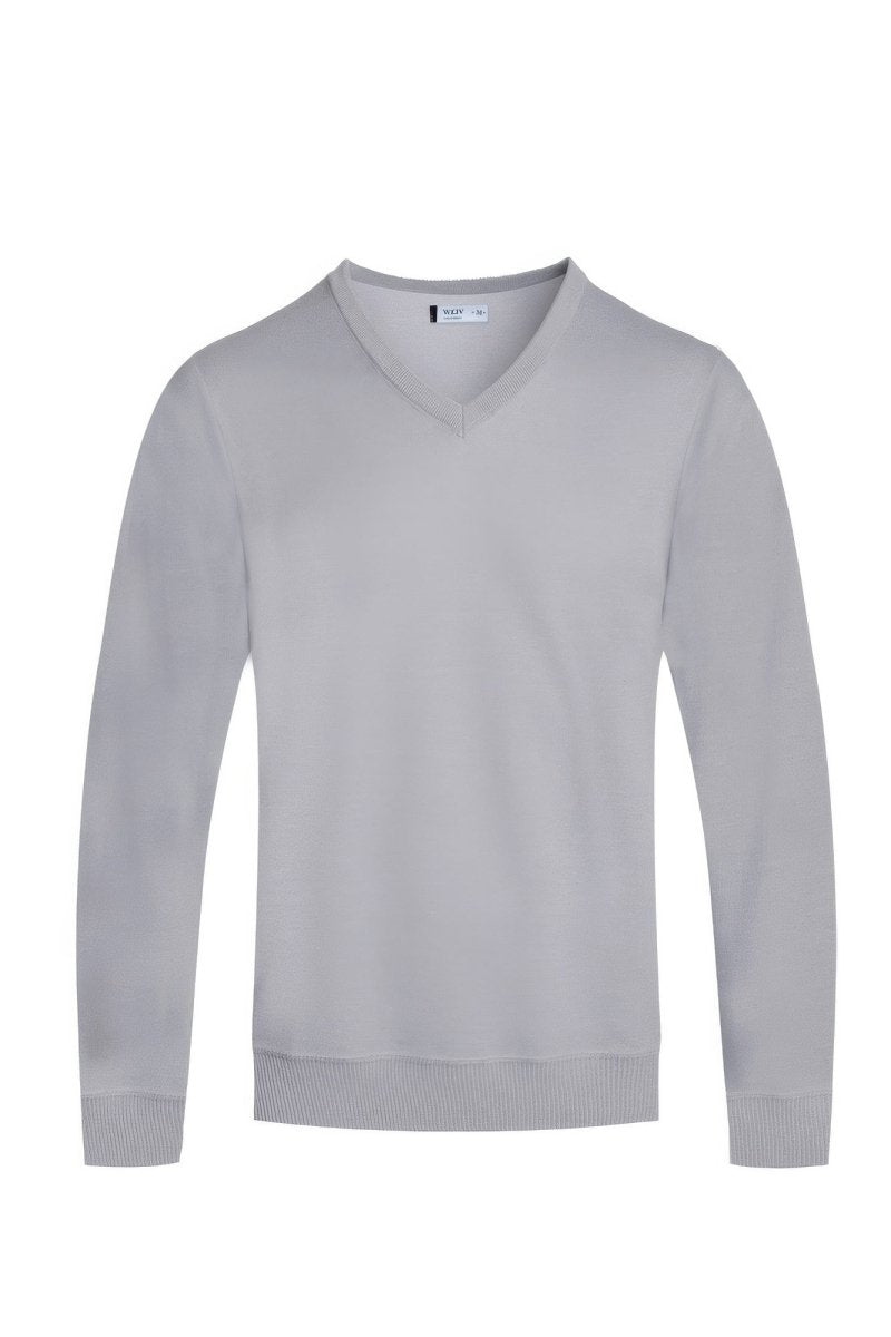 Gray sweater on a white background