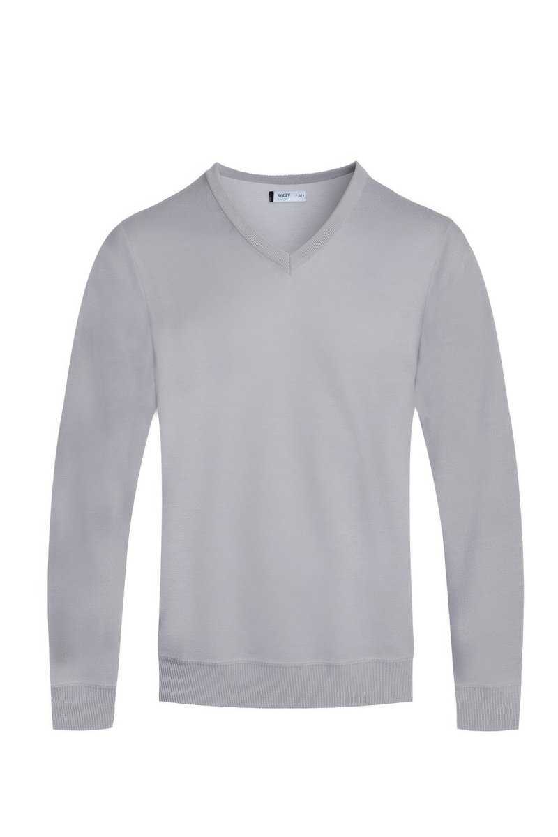 Gray sweater on a white background