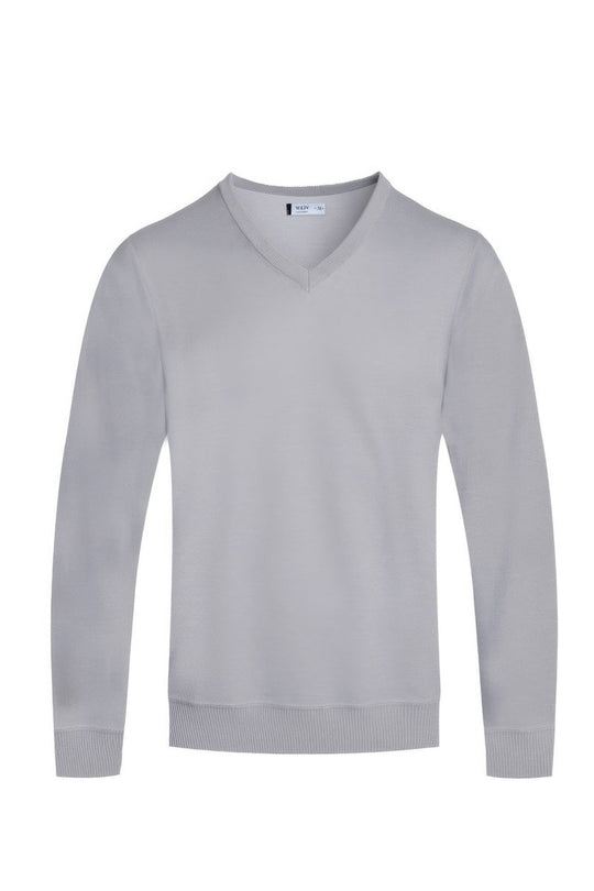 Gray sweater on a white background