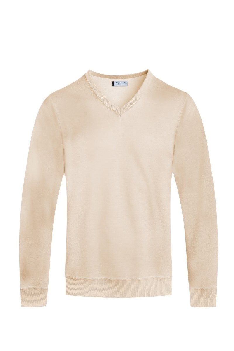 Beige sweater on a white background