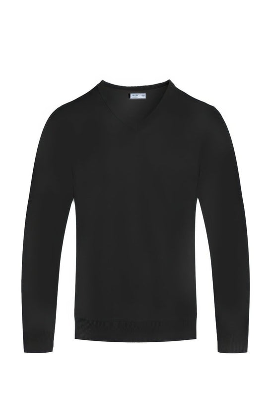 Black sweater on a white background