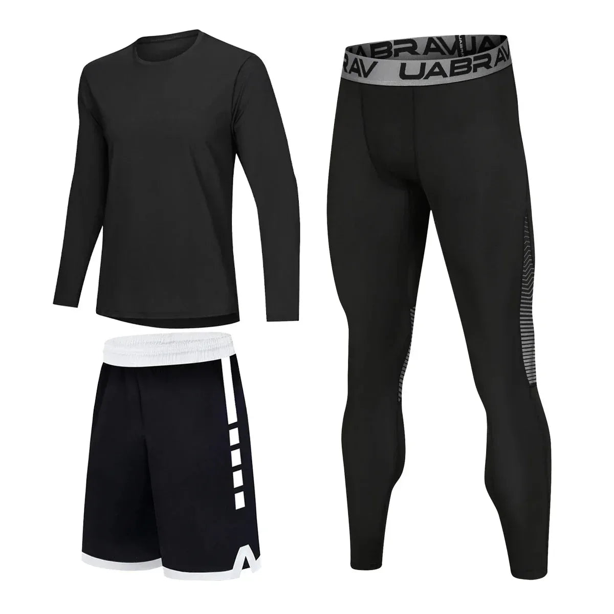 Sportswear for Men: High-Elastic Quick-Drying Compression Leggings Set - Allen-Fitness