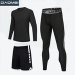 Sportswear for Men: High-Elastic Quick-Drying Compression Leggings Set - Allen-Fitness