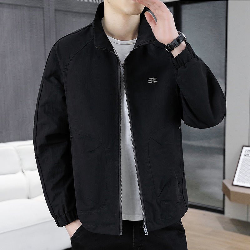 Stand Collar Bomber Jacket Men&