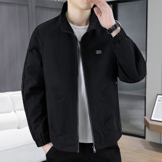 Stand Collar Bomber Jacket Men&
