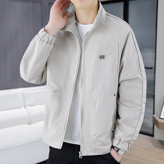 Stand Collar Bomber Jacket Men&