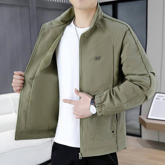 Stand Collar Bomber Jacket Men&