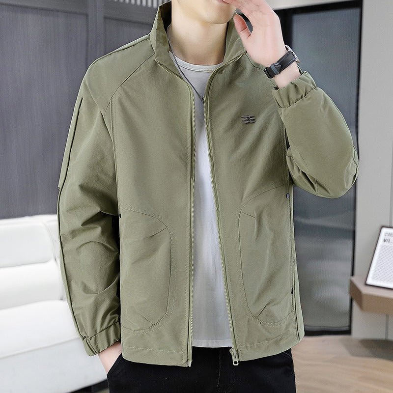 Stand Collar Bomber Jacket Men&