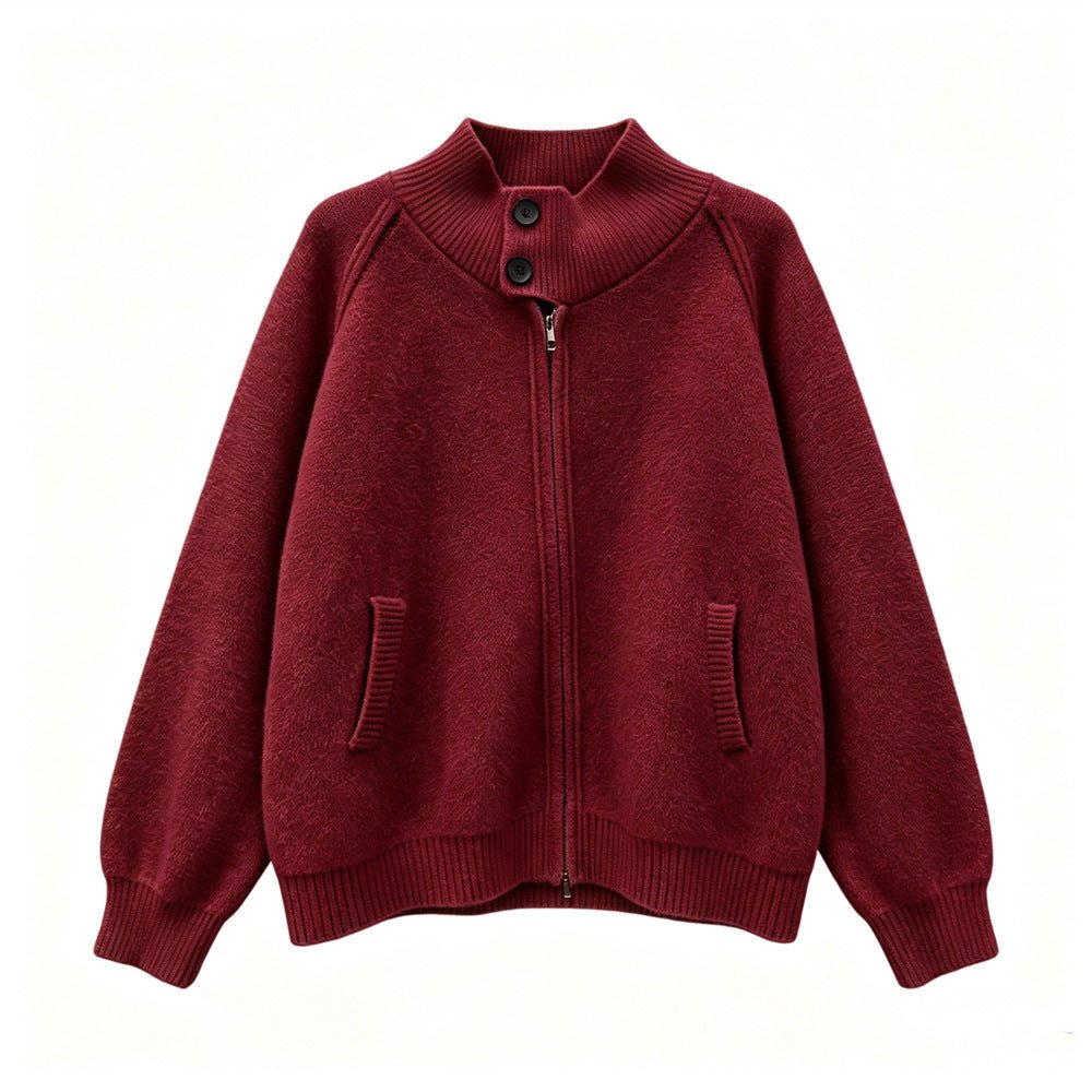 Stand up collar zipper sweater - Premium Fitness &amp; Activewear for Men &amp; Women|UK