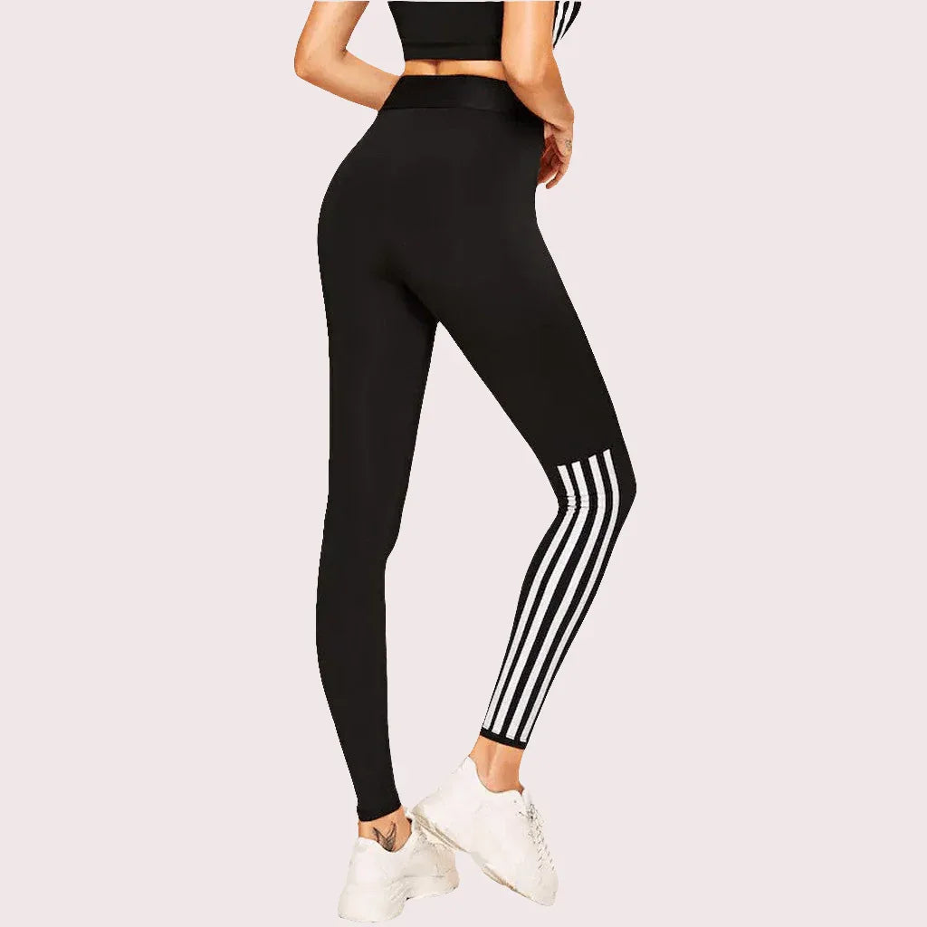 Stylish White Yoga Sport Leggings for Women - Comfy, Durable, Perfect for Gym and Casual Wear - Allen-Fitness