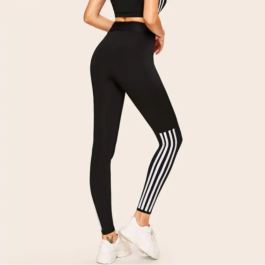 Stylish White Yoga Sport Leggings for Women - Comfy, Durable, Perfect for Gym and Casual Wear - Allen-Fitness