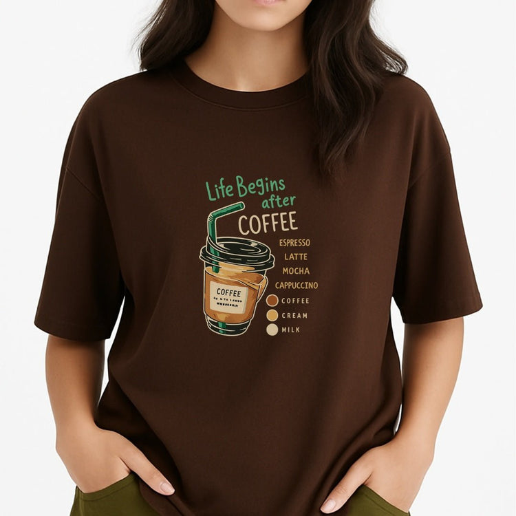 Summer Loose Short Sleeves T-shirt Men's And Women's Round Neck