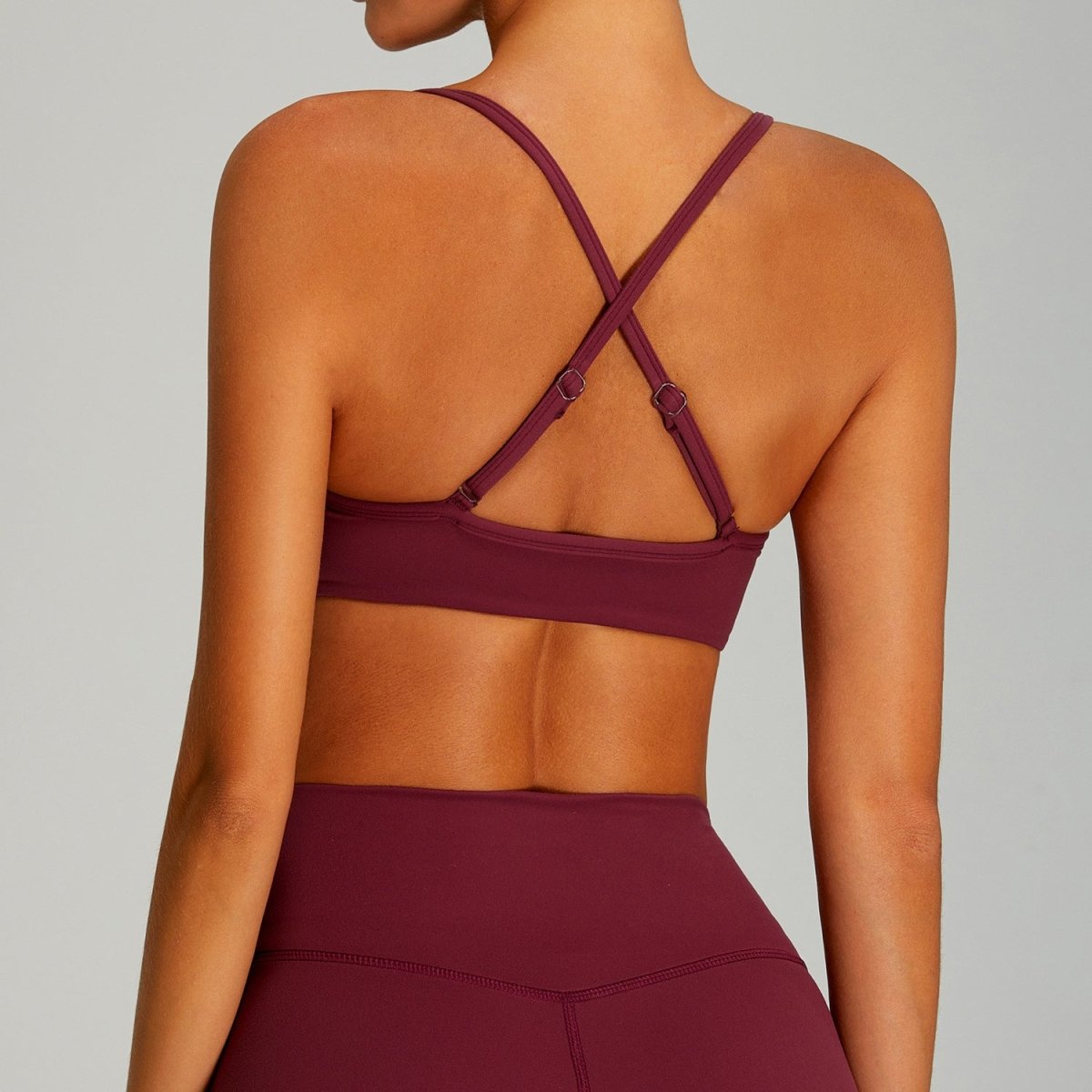 Summer New Fitted Sports Bra for Women, Cross Back Design, Yoga Wear, Bare Skin Feel, Shockproof Running, Wearable Outdoor Workout Bra - Premium Fitness & Activewear