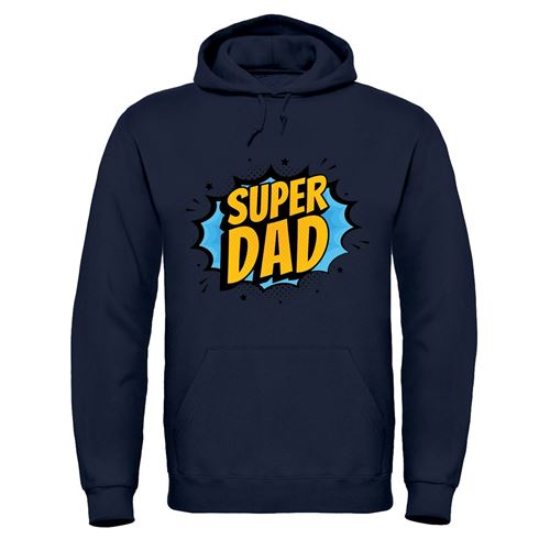 Super Dad Hoodie - Perfect Father's Day Hoodie with Pouch Pocket & Comfy Fleece Lining - Allen - Fitness