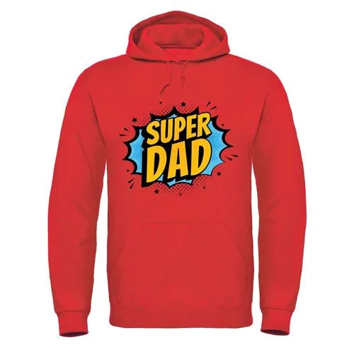 Super Dad Hoodie - Perfect Father's Day Hoodie with Pouch Pocket & Comfy Fleece Lining - Allen-Fitness