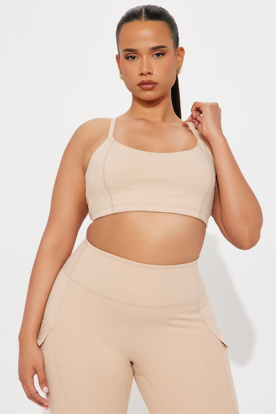 Sweat Out Super Soft Sports Bra For Women - Tan - Premium Fitness &amp; Activewear for Men &amp; Women|UK