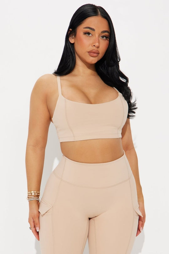 Sweat Out Super Soft Sports Bra For Women - Tan - Premium Fitness &amp; Activewear for Men &amp; Women|UK