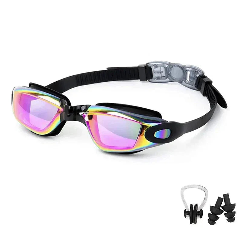 Swimming Goggles for Men &amp; Women – Anti-Fog UV Protection, Waterproof, Adjustable Silicone Swim Goggles for Adults &amp; Kids - Allen-Fitness