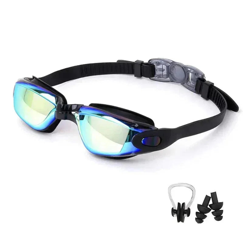Swimming Goggles for Men &amp; Women – Anti-Fog UV Protection, Waterproof, Adjustable Silicone Swim Goggles for Adults &amp; Kids - Allen-Fitness