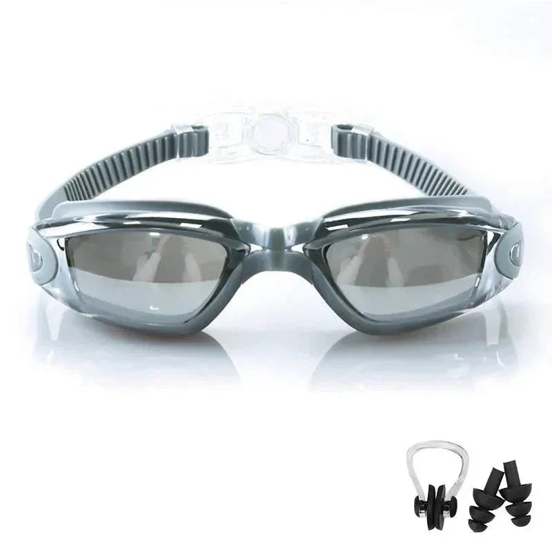 Swimming Goggles for Men &amp; Women – Anti-Fog UV Protection, Waterproof, Adjustable Silicone Swim Goggles for Adults &amp; Kids - Allen-Fitness