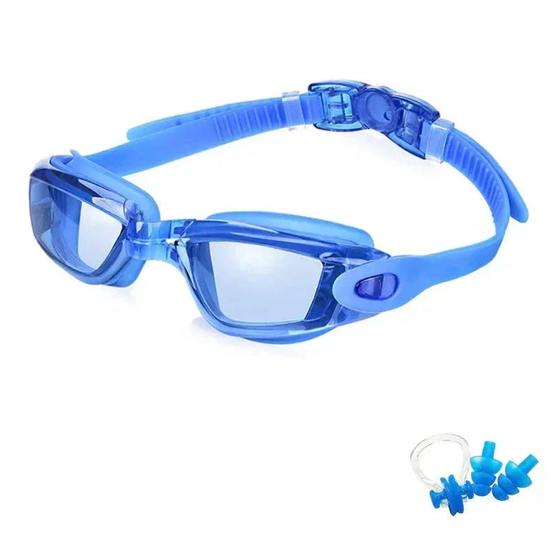 Swimming Goggles for Men &amp; Women – Anti-Fog UV Protection, Waterproof, Adjustable Silicone Swim Goggles for Adults &amp; Kids - Allen-Fitness