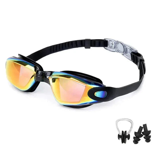 Swimming Goggles for Men &amp; Women – Anti-Fog UV Protection, Waterproof, Adjustable Silicone Swim Goggles for Adults &amp; Kids - Allen-Fitness