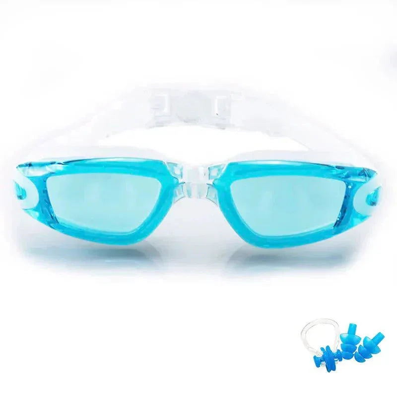 Swimming Goggles for Men &amp; Women – Anti-Fog UV Protection, Waterproof, Adjustable Silicone Swim Goggles for Adults &amp; Kids - Allen-Fitness
