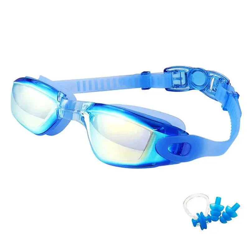 Swimming Goggles for Men &amp; Women – Anti-Fog UV Protection, Waterproof, Adjustable Silicone Swim Goggles for Adults &amp; Kids - Allen-Fitness