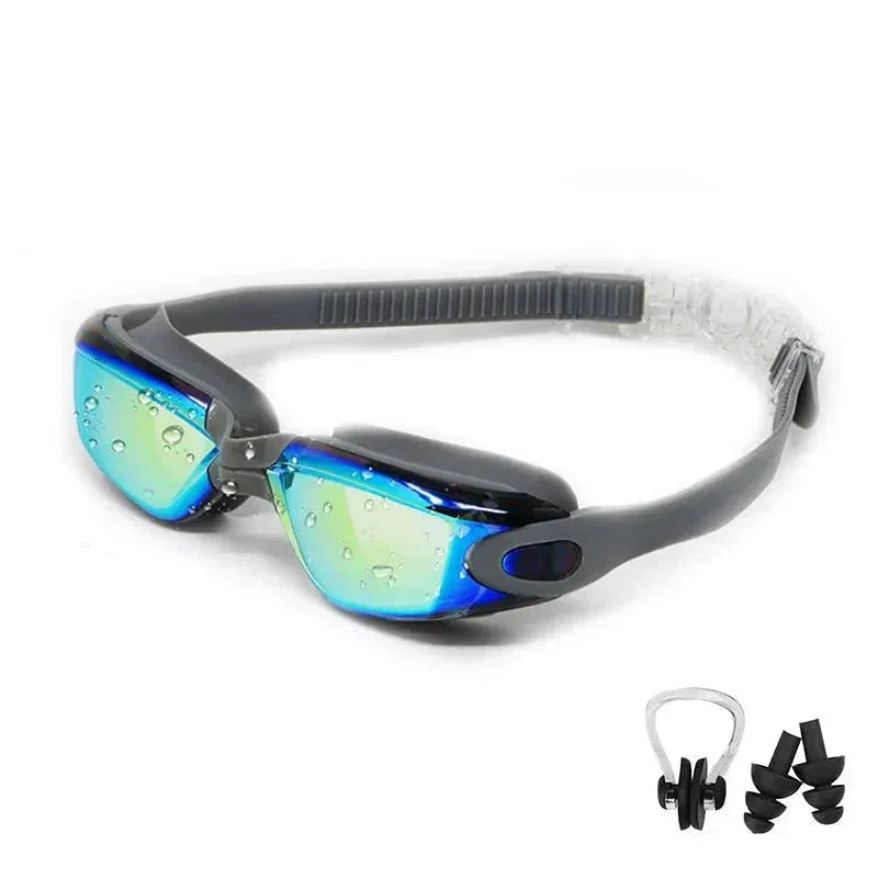 Swimming Goggles for Men &amp; Women – Anti-Fog UV Protection, Waterproof, Adjustable Silicone Swim Goggles for Adults &amp; Kids - Allen-Fitness
