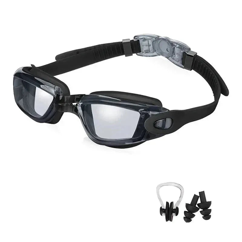 Swimming Goggles for Men &amp; Women – Anti-Fog UV Protection, Waterproof, Adjustable Silicone Swim Goggles for Adults &amp; Kids - Allen-Fitness