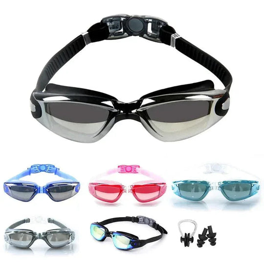 Swimming Goggles for Men &amp; Women – Anti-Fog UV Protection, Waterproof, Adjustable Silicone Swim Goggles for Adults &amp; Kids - Allen-Fitness