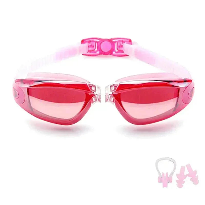 Swimming Goggles for Men & Women – Anti-Fog UV Protection, Waterproof, Adjustable Silicone Swim Goggles for Adults & Kids - Allen-Fitness