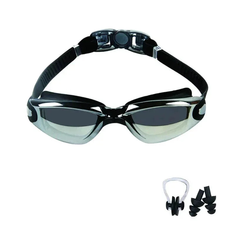 Swimming Goggles for Men &amp; Women – Anti-Fog UV Protection, Waterproof, Adjustable Silicone Swim Goggles for Adults &amp; Kids - Allen-Fitness