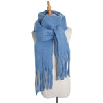 Thick Women's Scarf in Mohair Twist Braid, Stylish Plush Winter Accessory for Warmth and Elegance - Allen-Fitness