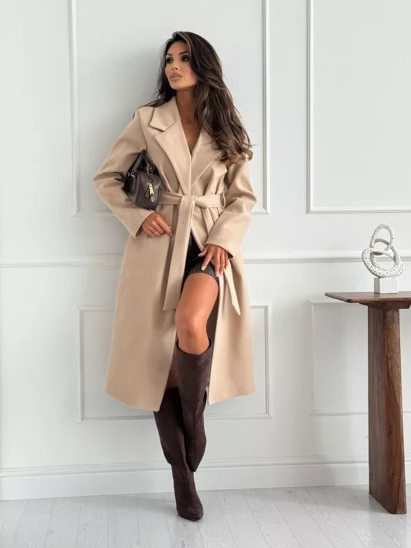 Tie Waist Longline Coat - Allen Fitness | Running Shoes, Leggings &amp; Activewear UK