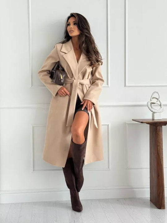 Tie Waist Longline Coat - Allen Fitness | Running Shoes, Leggings &amp; Activewear UK
