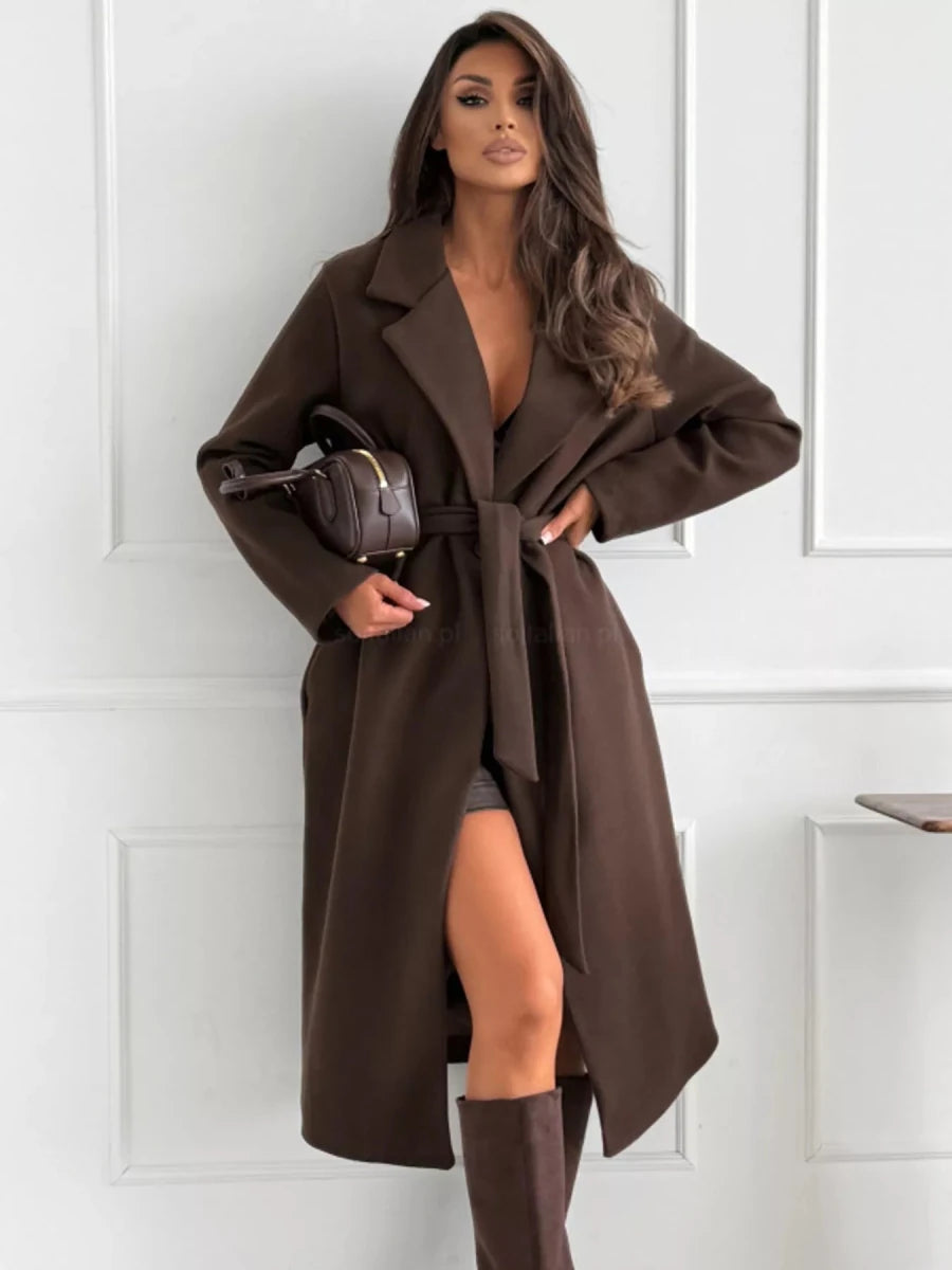 Tie Waist Longline Coat - Allen Fitness | Running Shoes, Leggings &amp; Activewear UK