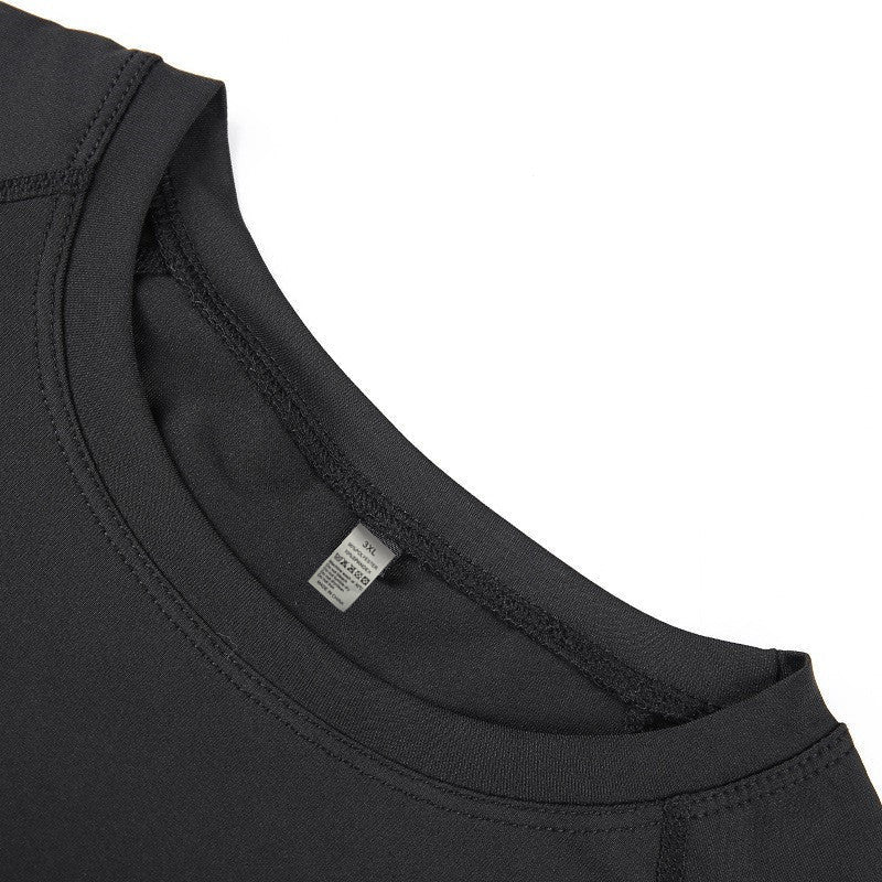 Tights Long-sleeved Fitness Clothes Men's Running Sports Quick-drying Compression Clothes High-elastic Top Basketball Sports Compression Clothes - Premium Fitness & Activewear