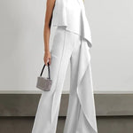 Trendy Women's Zipper Jumpsuit in Solid Colors - Comfy Polyester Romper for Stylish Outings - Allen-Fitness