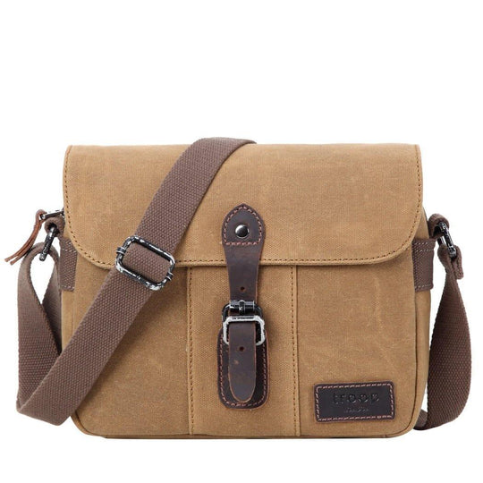 Troop London Heritage Across Body Bag - Durable Canvas with Genuine Leather Trimmings, Spacious and Secure - Allen-Fitness