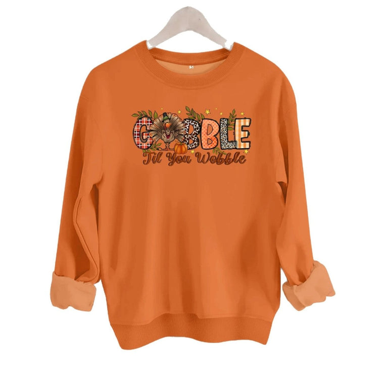 Turkey print loose fleece hoodie - Premium Fitness & Activewear