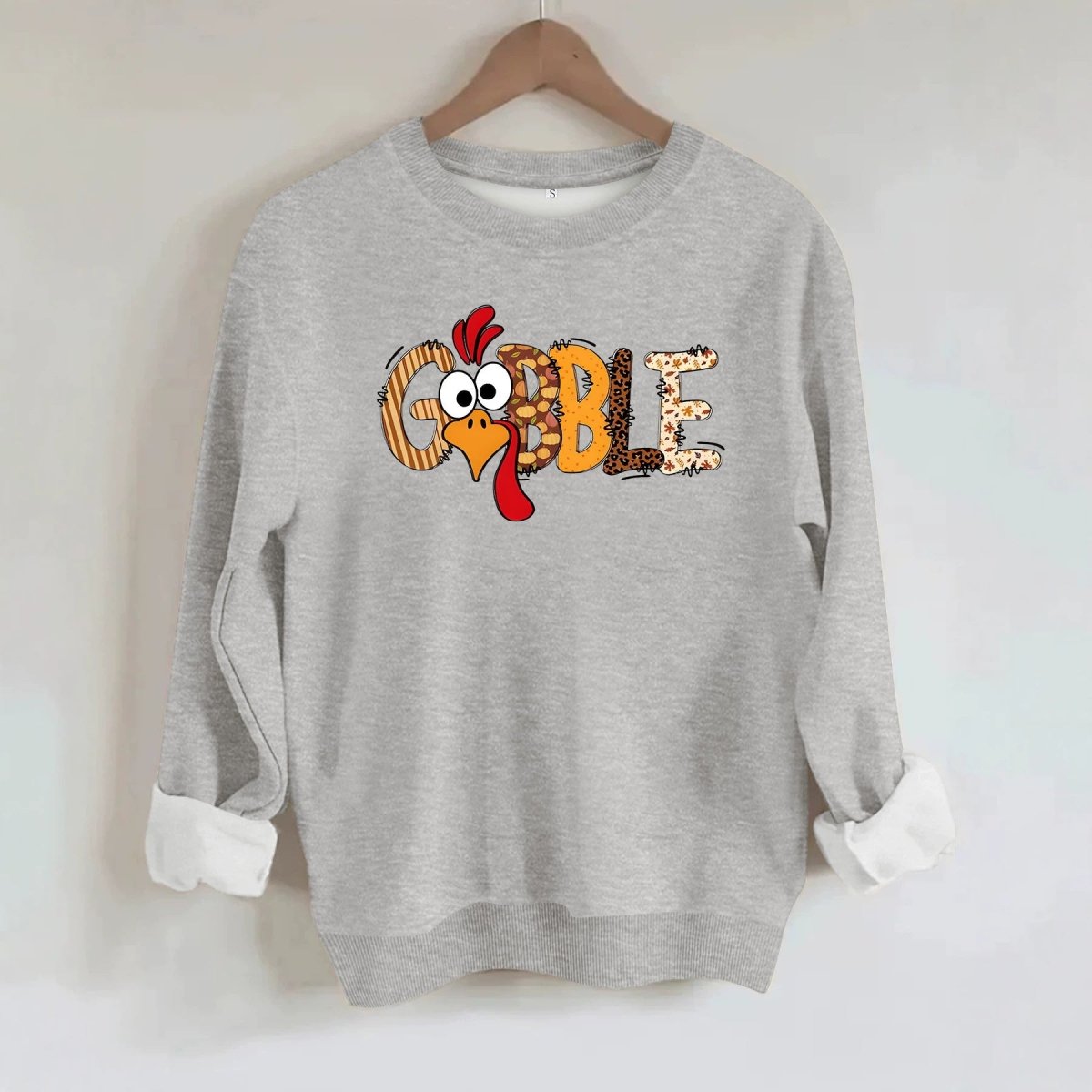 Turkey print loose fleece hoodie - Premium Fitness & Activewear
